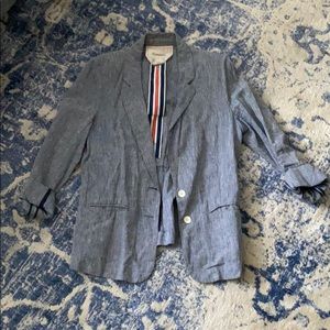 Anthropologie blue blazer